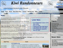Tablet Screenshot of kiwirandonneurs.org.nz
